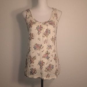 Forever 21 racerback top with flowers